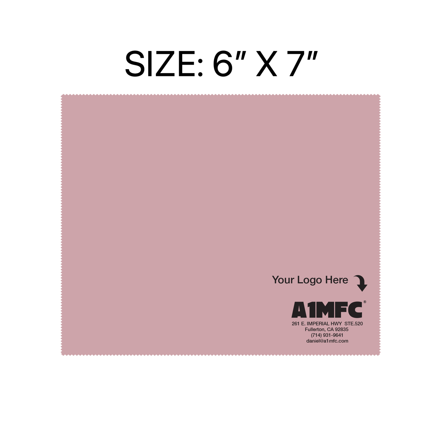 A1MFC Deluxe Silky Microfiber Cloth (1 Box of 100pcs)- Pink - Free imprint
