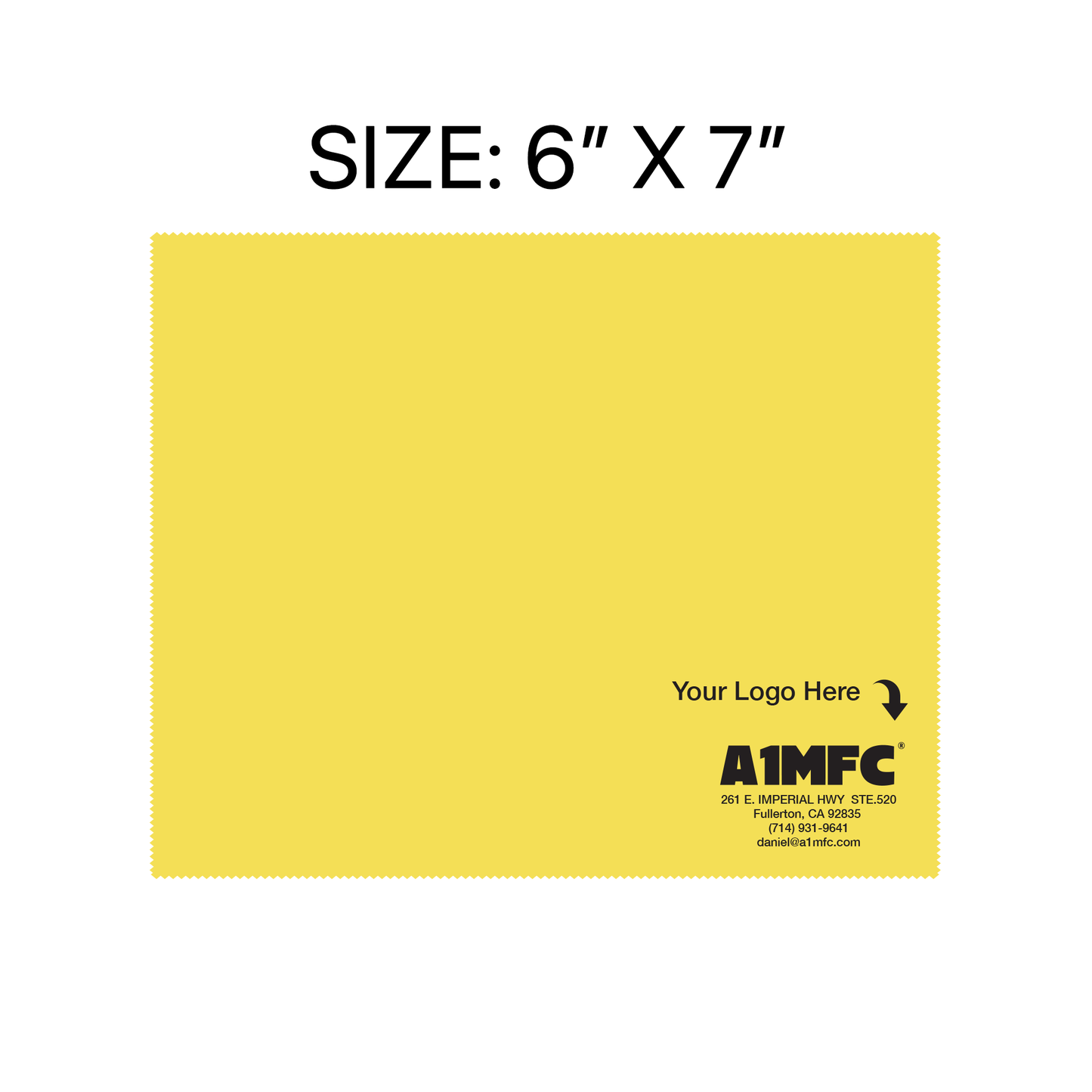 A1MFC Deluxe Silky Microfiber Cloth (1 Box of 100pcs)- Yellow - Free imprint