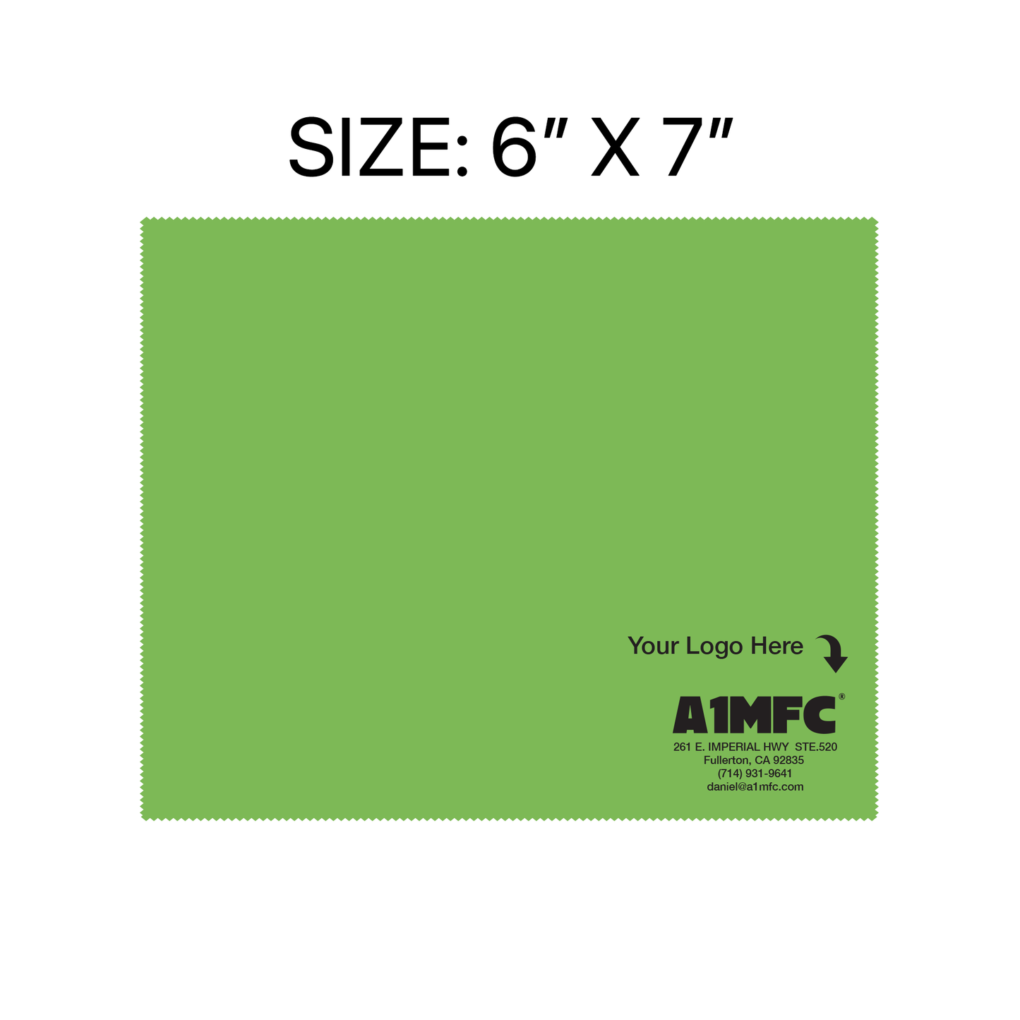 A1MFC Deluxe Silky Microfiber Cloth (1 Box of 100pcs)- Lime Green - Free imprint