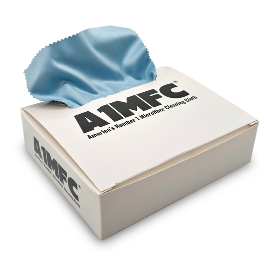 A1MFC Deluxe Silky Microfiber Cloth (1 Box of 100pcs)- Powder Blue - Free imprint